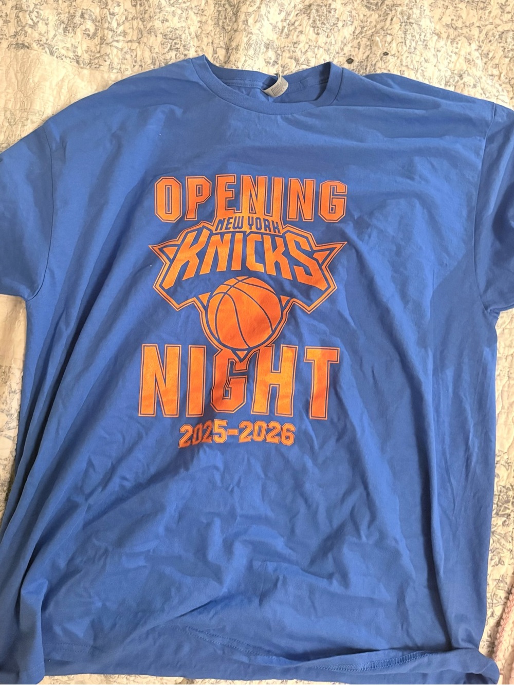 Blue Knicks Opening Night T-Shirt